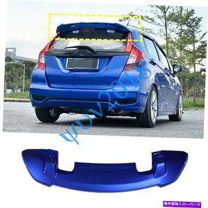Cover Rear Trunk u[AEBhEECOX|C[gNbvXJo[ĝ߂Ƀz_tBbgGK5 201519b Blue Rear Window Wing Spoilers Trunk Lips Cover Trim For Honda Fit GK5 2015-19 s