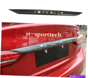 Cover Rear Trunk 2018 INFINITI Q50���J�[�{���t�@�C�o�[���A�g�����N���b�h�Q�[�g�G�b�W�J�o�[�g����FOR FIT FIT FOR 2018 INFINITI Q50 Real Carbon fiber Rear Trunk Lid Gate Edge Cover Trim �y���s�A���i�z