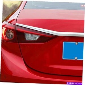 Cover Rear Trunk }c_3Mazda3̂߂2018 2019 ABSN[AgNbh`XgbvJo[g For Mazda 3 mazda3 2018 2019 ABS Chrome Rear Trunk Lid Moulding Strip Cover Trim