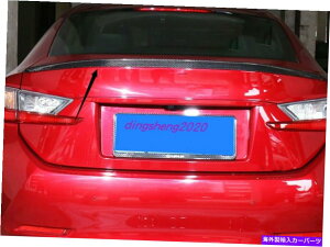 Cover Rear Trunk J[{t@Co[AX|C[gNe[Jo[ĝ߂ɃNTXRC200 300 350 162019 Carbon Fiber Rear Spoiler Trunk Tail Cover Trim For Lexus RC200 300 350 16-2019