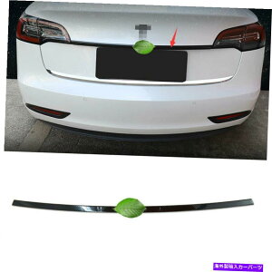 Cover Rear Trunk Abp[Ae[Q[gAgNbhJo[ĝ߂ɃeXf3 172021J[{t@Co[ Upper Rear Tailgate Trunk Lid Cover Trim For Tesla Model 3 17-2021 Carbon Fiber