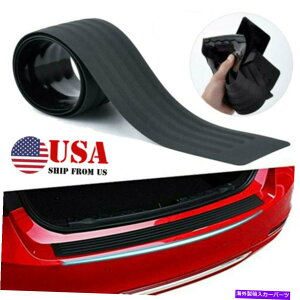 Cover Rear Trunk čo[Ԃ̃Au[ggNop[veN^[K[hgJo[N[Vbv US Rubber Car Rear Boot Trunk Bumper Protector Guard Trim Cover Chrome Sill Lip