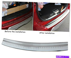 Cover Rear Trunk YEGNXgC2014-2018X`[AgNop[veN^[Jo[Vv[gɂ For Nissan X-Trail 2014-2018 Steel Rear Trunk Bumper Protector Cover Sill Plate