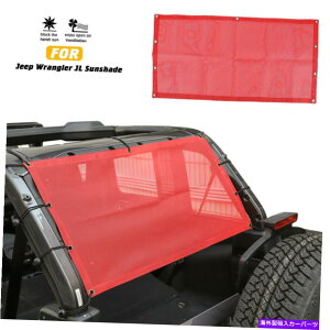 Cover Rear Trunk 4̃hÃW[vEO[JL 2018AgNTVF[hbV\tggbvJo[bh Rear Trunk Sunshade Mesh Soft Top Cover Red For 4 doors Jeep Wrangler JL 2018