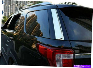 Cover Rear Trunk tH[hGNXv[[201114 2018N[AgNEBhEgCAOJo[g2p for Ford Explorer 2011-14 2018 Chrome Rear Trunk Window Triangle Cover Trim 2pcs