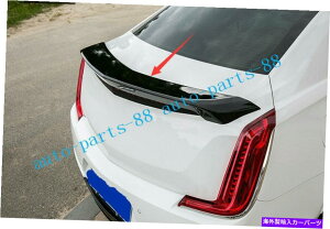 Cover Rear Trunk �u���b�N���A�g�����N�X�|�C���[���b�v�u�[�g���J�o�[�ɃL���f���b�NXTS 2018���� Black Rear Trunk Lip Spoiler Boot Wings Cover For Cadillac XTS 2018 Tail Wing �y���s�A���i�z