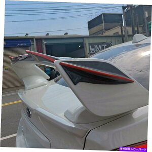 Cover Rear Trunk BLACK + REDXebJ[FOR SUBARU WRX STI 4THK[j[tbvgNX|C[+TChJo[ BLACK+RED Sticker FOR SUBARU WRX 4TH STI Gurney Flap Trunk Spoiler+Side Cover