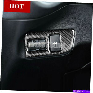 Cover Rear Trunk �J�[�{���t�@�C�o�[�R���\�[���㕔�g�����N�̃X�C�b�`�{�^���J�o�[�ɃX�o��BRZ 2012�N����2018�N Carbon Fiber Console Rear Trunk Switch Button Cover For Subaru BRZ 2012-2018 �y���s�A���i�z