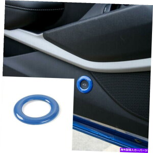 Cover Rear Trunk �u���[���A�g�����N�X�C�b�`�{�^���J�o�[�����O�g�����̂��߂ɃV�{���[�J�}��2017�N����2019�NM Blue Rear Trunk Switch Button Cover Ring Trim For Chevrolet Camaro 2017-2019 M