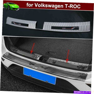 Cover Rear Trunk VW T-ROC 2018-2021̂߂1pcsAgNhA̓Vv[gJo[`g 1pcs Rear Trunk Door Inside Sill Plate Cover Molding Trim for VW T-ROC 2018-2021