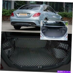 Cover Rear Trunk xcCNXpPUU[AgNJo[}bg̃V[gobNveN^[J[ybg PU Leather Rear Trunk Cover Mats Seat Back Protector Carpets For Benz C Class