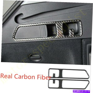 Cover Rear Trunk AEfBQ5 2018N2021N̂߂̖{̃J[{t@Co[AgNtbNXbgt[Jo[̑ Real Carbon Fiber rear trunk hook slot frame cover decor For Audi Q5 2018-2021