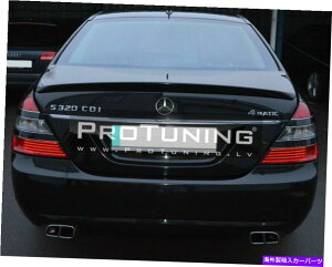 Cover Rear Trunk AgN/{lbgX|C[bv/Jo[/gANGX^Ĉ߂ɃZfXW221 Rear Trunk/ Bonnet Spoiler Lip / Cover / Trim ANG Style For Mercedes W221