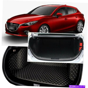 Cover Rear Trunk }c_3ANZ201417̂߂ɃubNAgNJo[J[S}bgV[gtAveN^[ Black Rear Trunk Cover Cargo Mats Seat&Floor Protector For Mazda 3 Axela 2014-17