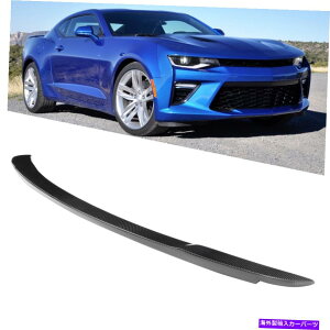Cover Rear Trunk V{[J}̂߂̃J[{t@Co[AgNX|C[ECOfbLbhgJo[2016+ Carbon Fiber Rear Trunk Spoiler Wing Deck Lid Trim Cover for Chevy Camaro 2016+