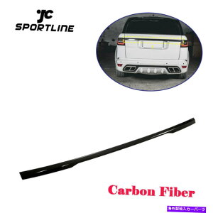 Cover Rear Trunk 車のリアテールトランクリップカバートリム炭素についてランドローバーレンジローバースポーツ14UP Car Rear Tail Trunk Lip Cover Trim Carbon For Land Rover Range Rover Sport 14UP