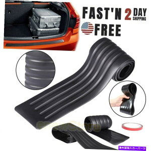 Cover Rear Trunk ���A�o���p�[�v���e�N�^�[�u���b�N���o�[�g�����N�V���v���[�g�J�o�[�A���`�X�N���b�`�p�b�h�K�[�h Rear Bumper Protector Black Rubber Trunk Sill Plate Cover Anti-scratch Pad Guard �y���s�A���i
