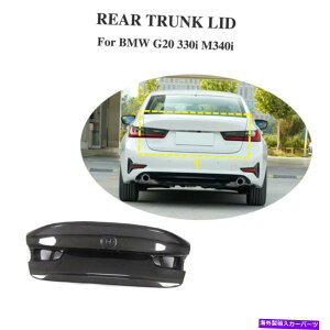 Cover Rear Trunk リアトランクトランクリッドカバートリムのためにBMW 320iのG20 330I M340iカーボンファイバー2019UP Rear Trunk Boot Lid Cover Trim For BMW G20 320i 330i M340i Carbon Fiber 2019UP