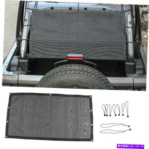 Cover Rear Trunk 4DRW[vO[TJ JK JL̂߂̃A`UVTVF[hgNAgbvJo[bVrLj Anti-UV Trunk Sunshade Rear Top Cover Mesh Bikini for 4Dr Jeep Wrangler TJ JK JL