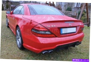 Cover Rear Trunk [hX^[SL R230bvEBOu[cobNgJo[e[Q[ĝӂpgNX|C[ Trunk Spoiler for Roadster SL R230 lip Wing Boot Back Trim Cover Tailgate Lid
