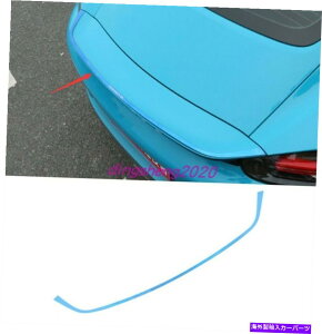 Cover Rear Trunk ブルーチタンリアスポイラートランクテールカバートリムのためにポルシェ718ボクスター16から2020 Blue Titanium Rear Spoiler Trunk Tail Cover Trim For Porsche 718 Boxster 16-2020