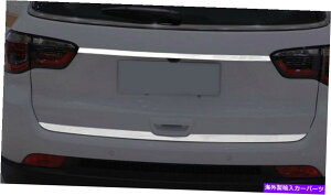 Cover Rear Trunk W[vRpX217-19pX`[Ae[Q[g+gNbhJo[g2PCS Steel Rear Tail Gate + Trunk Lid Cover Trim 2pcs For Jeep Compass 2nd Gen 17-19