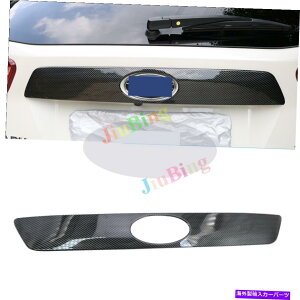 Cover Rear Trunk XoXV 2018J[{t@Co[X^C㕔hAgNSt[Jo[ĝ߂ For Subaru XV 2018 Carbon Fiber Style Rear Door Trunk Logo Frame Cover Trim