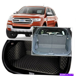 Cover Rear Trunk tH[hGxXĝ߂ɃubNAgNJo[J[S}bgV[gtAveN^[7 Black Rear Trunk Cover Cargo Mats Seat&Floor Protector For Ford Everest 7 Seats