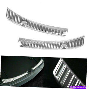 Cover Rear Trunk 2�{�X�`�[���g�����N���A�o���p�[�v���e�N�^�[�v���[�g�J�o�[�V���ɂ��Ă̓e�X�����f��3 17-19 AS 2x Steel Trunk Rear Bumper Protector Plate Cover Sill For Tesla Model 3 17-19 AS �y���s�A���i�z