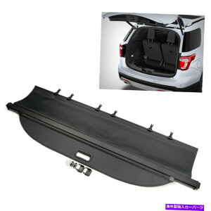 Cover Rear Trunk �t�B�b�g�t�H�[�h�G�N�X�v���[���[2011-2018���A�g�����N�J�[�S�J�o�[�Z�L�����e�B�V�[���h�V�F�[�h�u���b�N Fit Ford Explorer 2011-2018 Rear Trunk Cargo Cover Security Shield Shade Black
