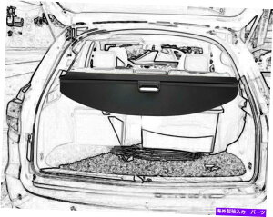 Cover Rear Trunk 13-18ALRDX}jA㕔hAgNJ[SJo[gN^uubN̂߂̓K Fit for 13-18 Acura RDX Manual Rear Door Trunk Cargo Cover Retractable Black