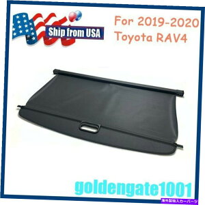 Cover Rear Trunk 19-20トヨタRAV4 GGについては、米国ブラックキャンバスリトラクタブルカーゴカバートレイシールドフィット US Black Canvas Retractable Cargo Cover Tray Shield Fit For 19-20 Toyota RAV4 GG