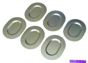 Cover Rear Trunk 1967�N����1977�N�̃{�f�B�͋������g�����N�t���A�p���h�����v���O�Z�b�g�v���[�g�J�o�[��6PC���������b�L 1967-77 Body Galvanized Metal Trunk Floor Pan Drain Plugs Set Plate Covers 6pc �y���s�A��