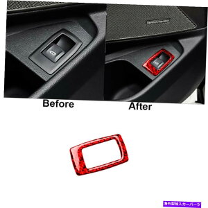 Cover Rear Trunk レッドカーボンファイバーリアトランクスイッチカバートリムのためにBMW 3Series G20 G28 2019年から2020年 Red Carbon Fiber Rear Trunk Switch Cover Trim For BMW 3Series G20 G28 2019-2020