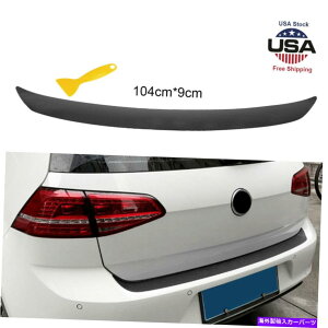 Cover Rear Trunk �}�b�g�u���b�N�Ԃ̃��A�o���p�[�g�����N�V�����b�v�J�o�[�J�[�{���X�J�b�t�ی�X�e�b�J�[ Matte Black Car Rear Bumper Trunk Sill Lip Cover Carbon Scuff Protection Sticker �y���s�A���i�z