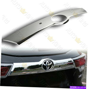 Cover Rear Trunk MIRROR CHROME REAR TRUNK��TAIL GATE TRIM W / SMART KEY FIT 14-19 TOYOTA HIGHLANDER MIRROR CHROME REAR TRUNK TAIL GATE TRIM W/SMART KEY FIT 14-19 TOYOTA HIGHLANDER �y���s�A���i�z