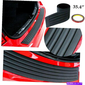 Cover Rear Trunk 1PC 35.4 ���A�o���p�[�K�[�h�g�����N�G�b�W�u���b�N���o�[�v���e�N�^�[�X�g���b�v�g�����J�o�[ 1PC 35.4 Rear Bumper Guard Trunk Edge Black Rubber Protector Strip Trim Cover �y���s�A���i�z