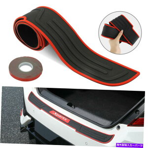 Cover Rear Trunk �S���Ԃ̃��A�o���p�[�K�[�h�G�b�W�V���v���[�g�g�����N�v���e�N�^�[�g�����J�o�[�p�b�h�L�b�g Rubber Car Rear Bumper Guard Edge Sill Plate Trunk Protector Trim Cover Pad Kit �y���s�A���i�z
