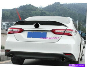 Cover Rear Trunk g^J2018-2020pJ[{t@Co[X^CAX|C[gNe[Jo[g Carbon fiber style Rear Spoiler Trunk Tail Cover Trim For Toyota Camry 2018-2020