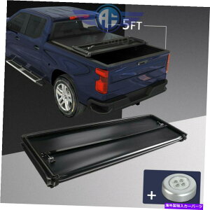 Cover Rear Trunk bN2016-2019g^^R}5tB[ĝ߂̃\tggNxbhgmJo[O܂ Locking Tri-Fold Soft Trunk Bed Tonneau Cover For 2016-2019 Toyota Tacoma 5ft
