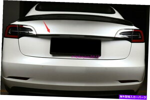 Cover Rear Trunk J[{t@Co[X^Ce[AgNbhJo[ĝ߂ɃeXf3 2017N2020N Carbon fiber style Tail Rear Trunk Lid Cover Trim For Tesla Model 3 2017-2020