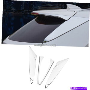 Cover Rear Trunk LfbNXT5 2017N2020NɂĂ4{̌㕔hAEgNX|C[EBhETCh[fBOJo[ 4x Rear Door Trunk Window Spoiler Side Moulding Cover For Cadillac XT5 2017-20