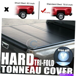 Cover Rear Trunk tBbg8800V{[C10 C / KVo[h6.5' O܂n[hgm[Jo[gNbhJR Fits 88-00 Chevy C10 C/K Silverado 6.5' Tri-Fold Hard Tonneau Cover Trunk Lid jr