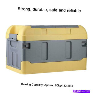 Cover Rear Trunk 45L 60�L�����[�h�܂肽���ݎԂ̃g�����N���[�{�b�N�X�I�[�K�i�C�U�[+ 2�̊i�q�J�o�[�C�G���[ 45L 60kg Load Collapsible Car Trunk Storage Box Organizer+Two Grid Cover Yellow �y���s�A���i�z