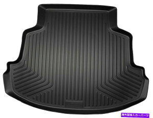 Cover Rear Trunk nXL[WeatherBeatertA}bǵA2014N2017Ng^J[J[SCi[ubNɓK܂ Husky WeatherBeater Floor Mat Fits 2014-2017 Toyota Corolla Cargo Liner Black