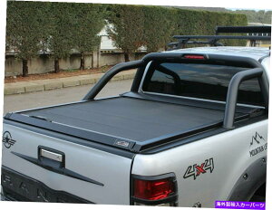 Cover Rear Trunk tH[hW[̃gNXCfBOubNA~[[Vb^[gmJo[2011- Black Aluminium Roller Shutter Tonneau Cover Sliding Trunk for Ford Ranger 2011-
