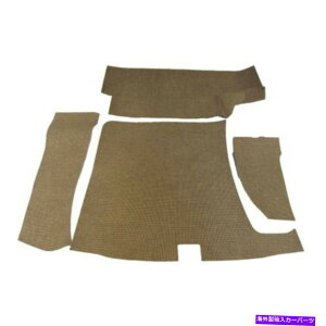 Cover Rear Trunk 1953-1954ポンティアックチーフテン2ドアセダンブラウン4PC用トランクフロアマットカバー Trunk Floor Mat Cover for 1953-1954 Pontiac Chieftain 2 Door Sedan Brown 4pc