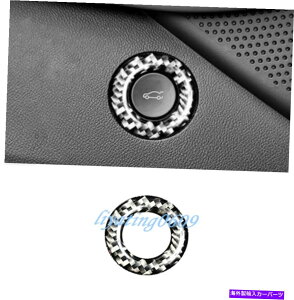 Cover Rear Trunk ���J�[�{���t�@�C�o�[���A�g�����N�̃X�C�b�`�{�^���J�o�[�g�����̂��߂ɃV�{���[�J�}��17-19 Real Carbon Fiber Rear Trunk Switch Button Cover Trim For Chevrolet Camaro 17-19 �y���s�A���i�z