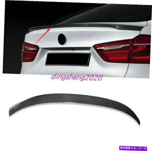 Cover Rear Trunk 1PCJ[{t@Co[AX|C[gNe[Jo[ĝ߂BMWX5 X62015N2018N 1PC Real Carbon Fiber Rear Spoiler Trunk Tail Cover Trim For BMW X5 X6 2015-2018