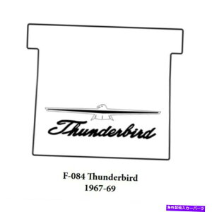 Cover Rear Trunk gNtA}bgJo[1967-1969tH[hT_[o[ĥ߂̒fMށAAW / F-084 Trunk Floor Mat Cover & Insulation for 1967-1969 Ford Thunderbird, Rear w/ F-084
